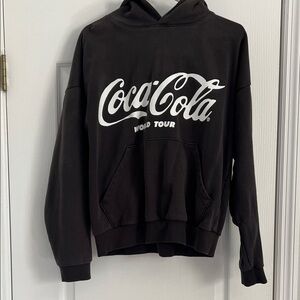 Coca Cola Black gray World Tour Hoodie